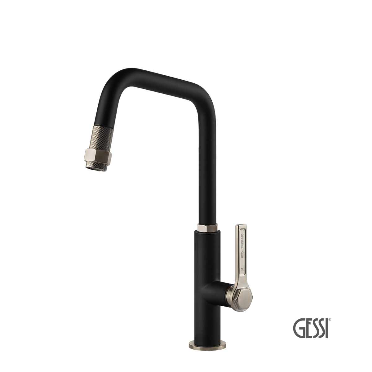 ΜΠΑΤ.ΝΕΡΟΧ.+ΤΗΛ. OFFICINE GESSI INOX/BLACK MATT