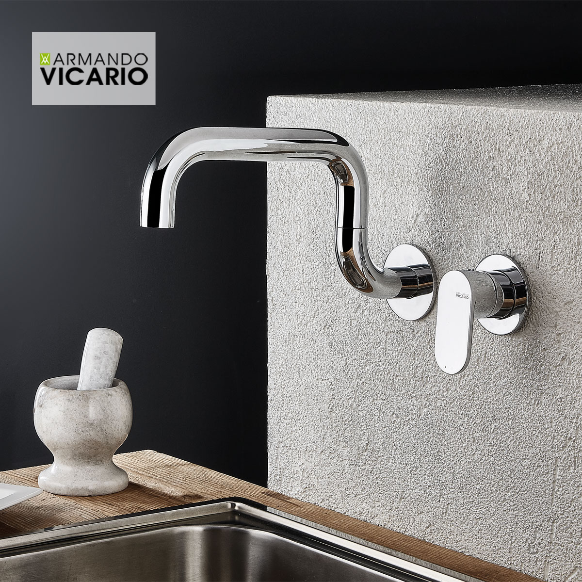 ΜΠΑΤ.ΝΕΡΟΧ. ΤΟΙΧΟΥ LAUNDRY VICARIO CHROME