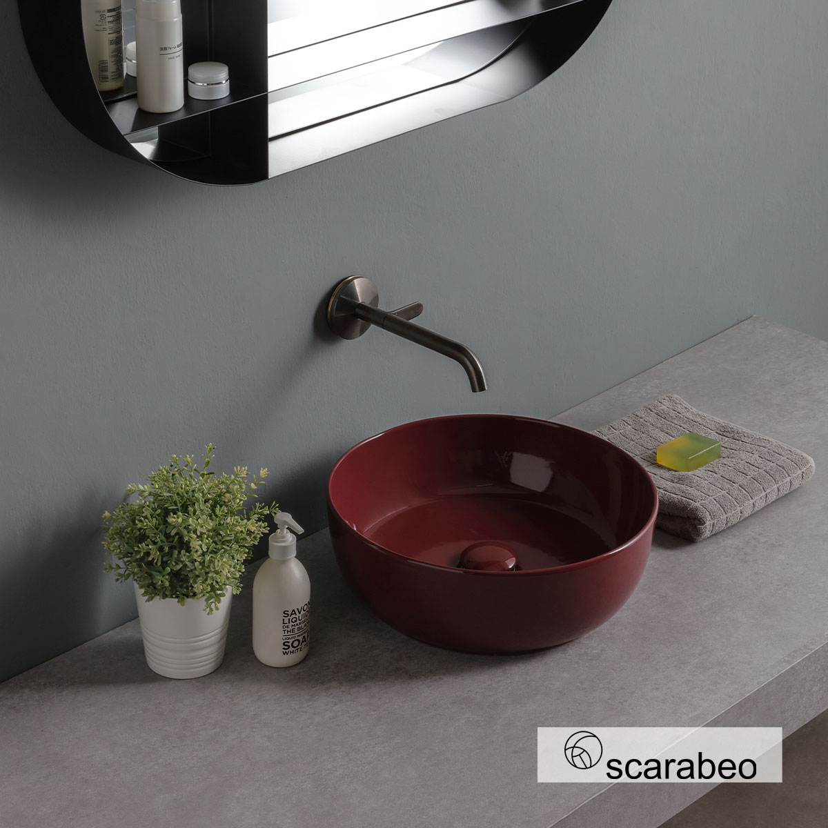 ΝΙΠΤΗΡΑΣ GLAM Φ39 SCARABEO CHERRY GLOSSY