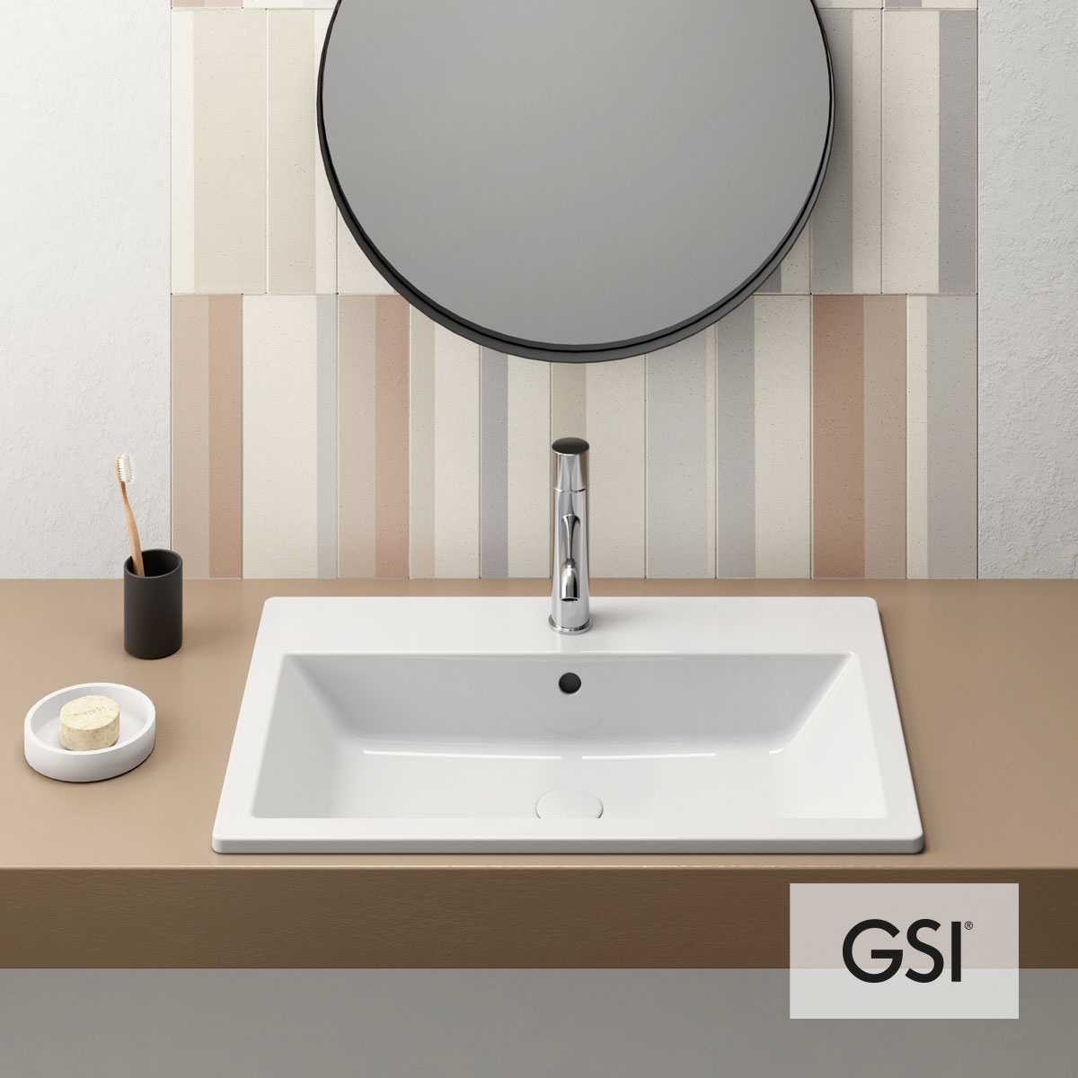 ΝΙΠΤΗΡΑΣ KUBE-X 70x46 (1 οπή) GSI WHITE