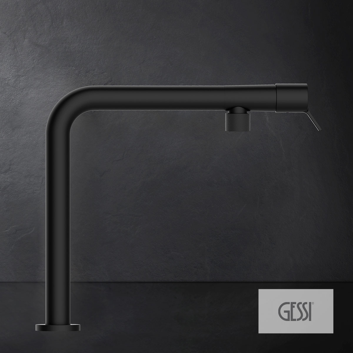 ΜΠΑΤ.ΝΕΡΟΧΥΤΗ FISSO GESSI BLACK MATT