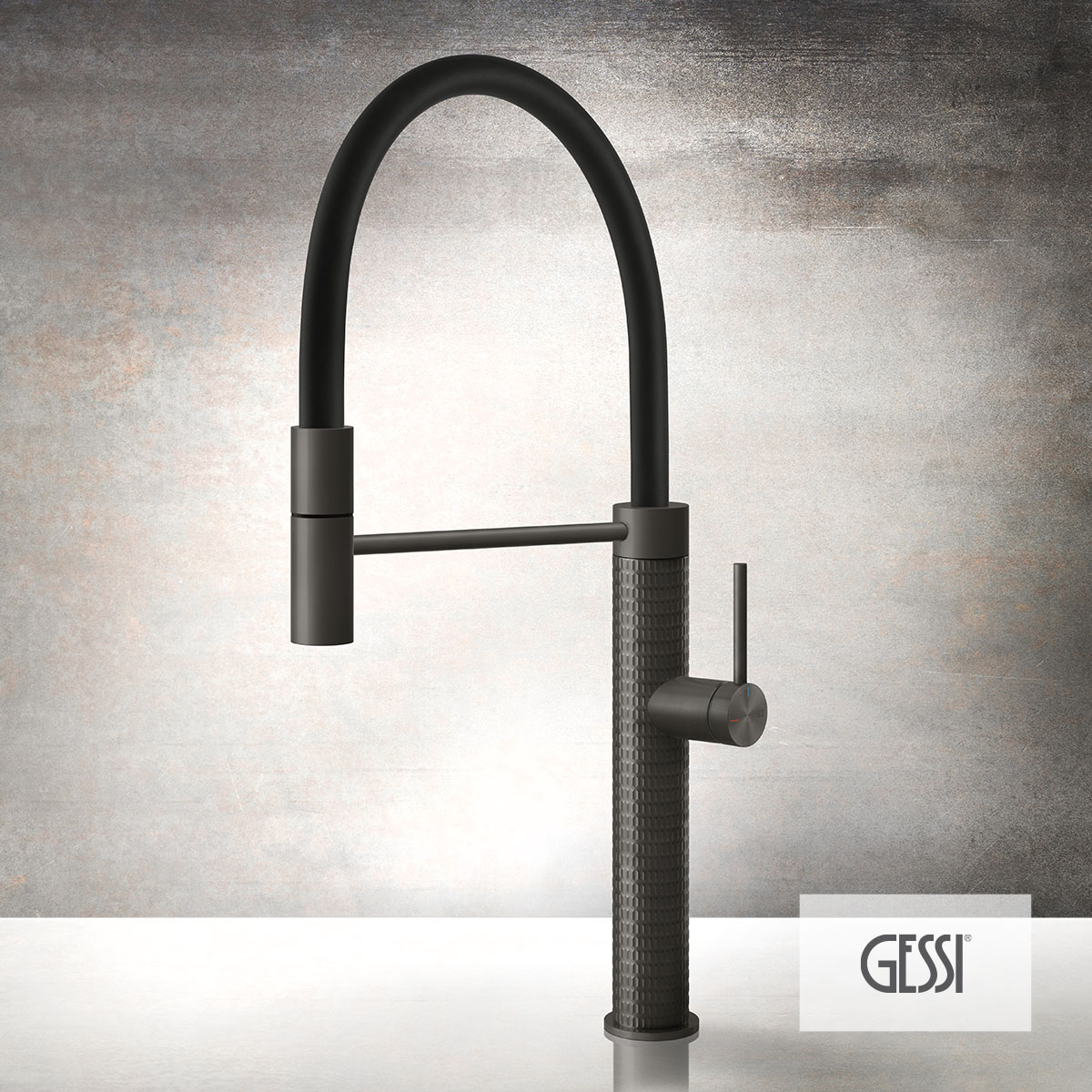 ΜΠΑΤ.ΝΕΡΟΧ.ΕΛΑΤΗΡΙΟΥ GESSI INOX316 BLACK METAL BRUSHED PVD