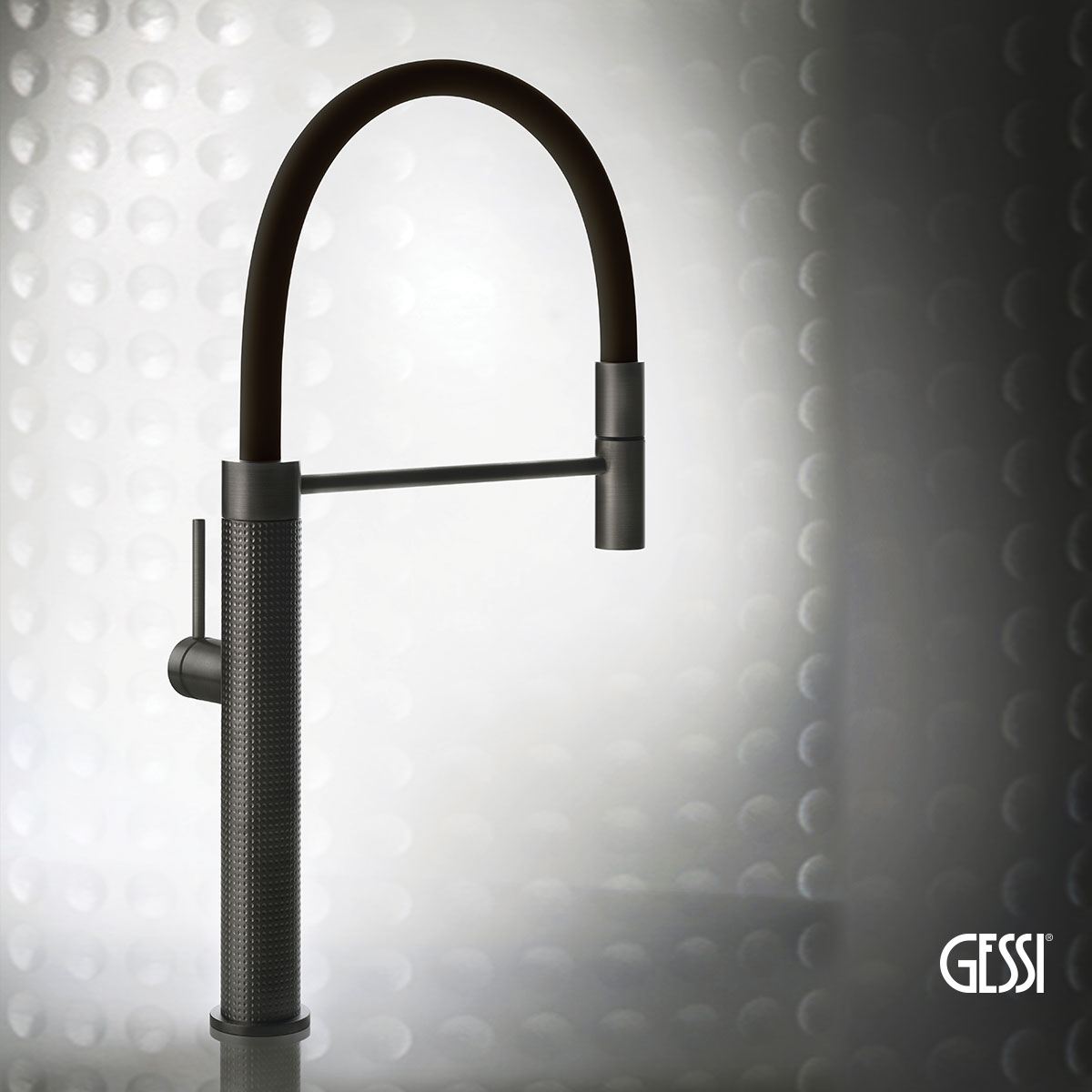 ΜΠΑΤ.ΝΕΡΟΧ. CESELLO GESSI INOX316 BLACK METAL BRUSHED PVD