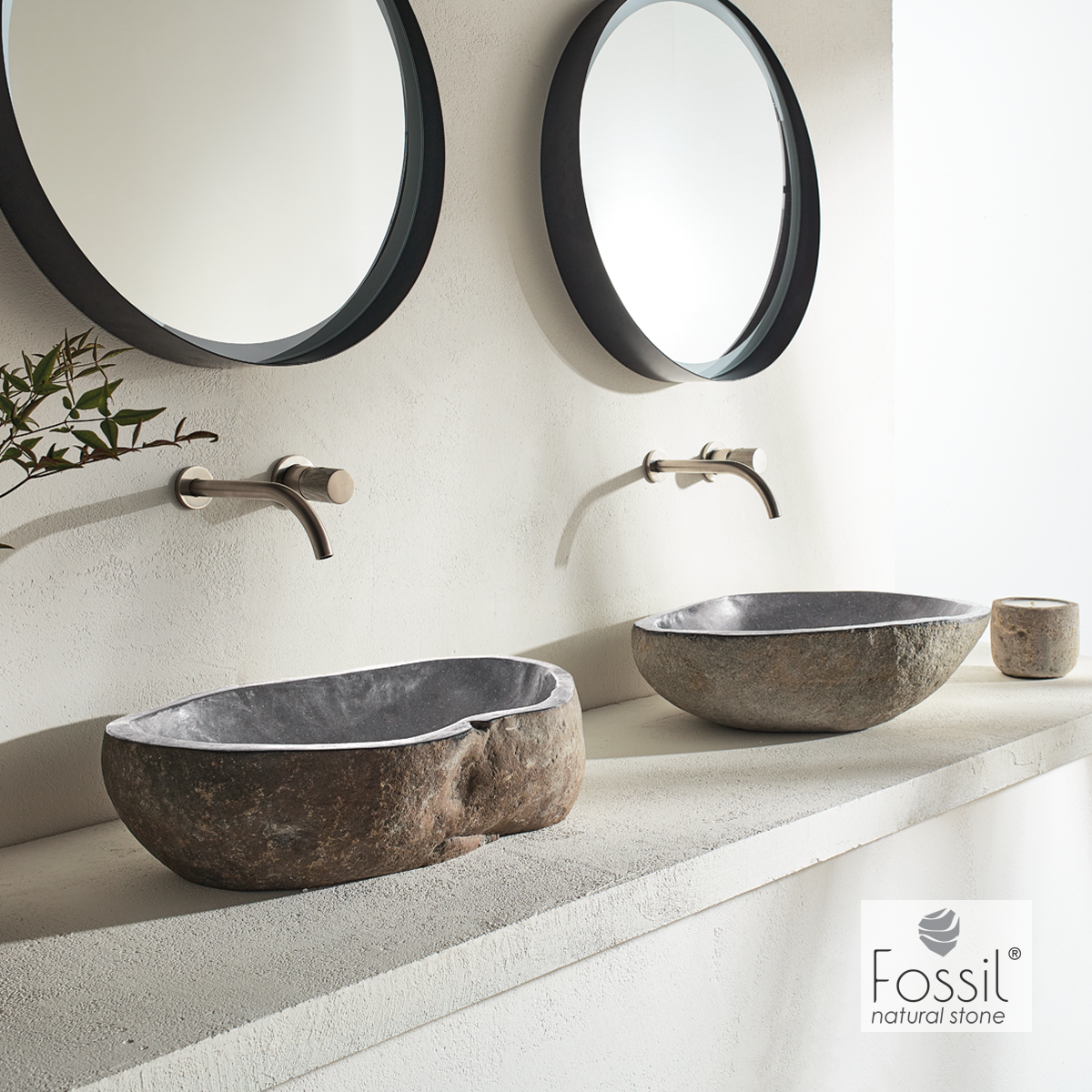 ΝΙΠΤ.ΠΕΤΡ.RIVERSTONE VERO Φ50-60 H.15 FOSSIL