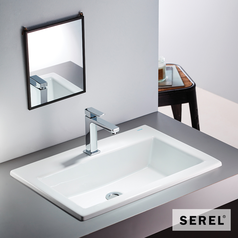 ΝΙΠΤΗΡΑΣ 60x42 (1 οπή) SEREL WHITE