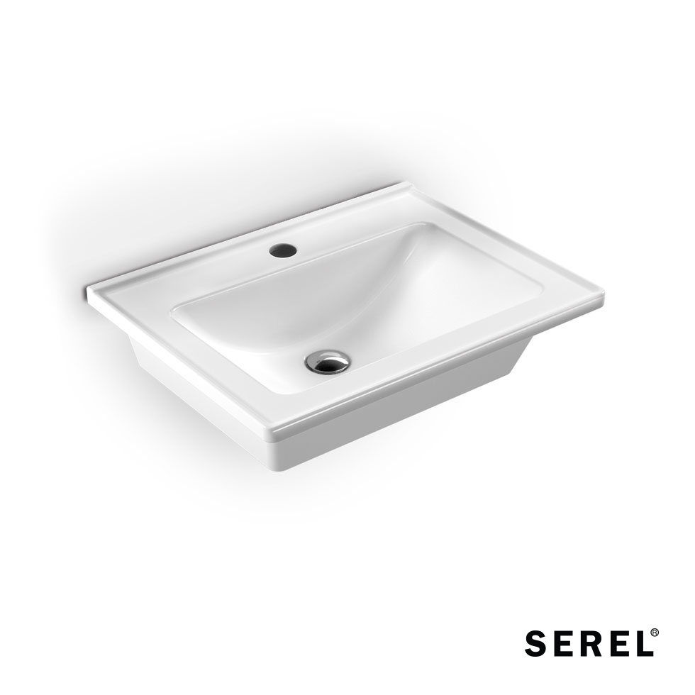 ΝΙΠΤΗΡΑΣ SLIM 60x46 (1 οπή) SEREL WHITE