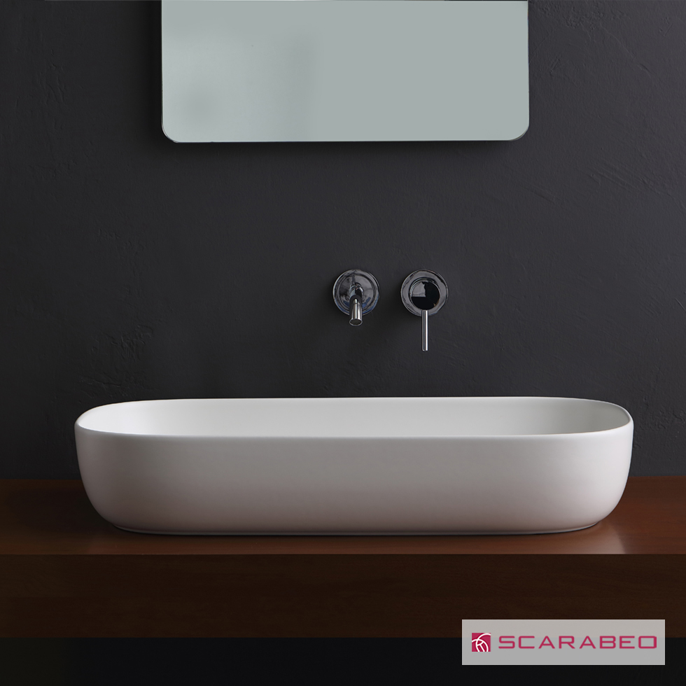 ΝΙΠΤΗΡΑΣ GLAM 76x39 SCARABEO PEARL (WHITE MATT)