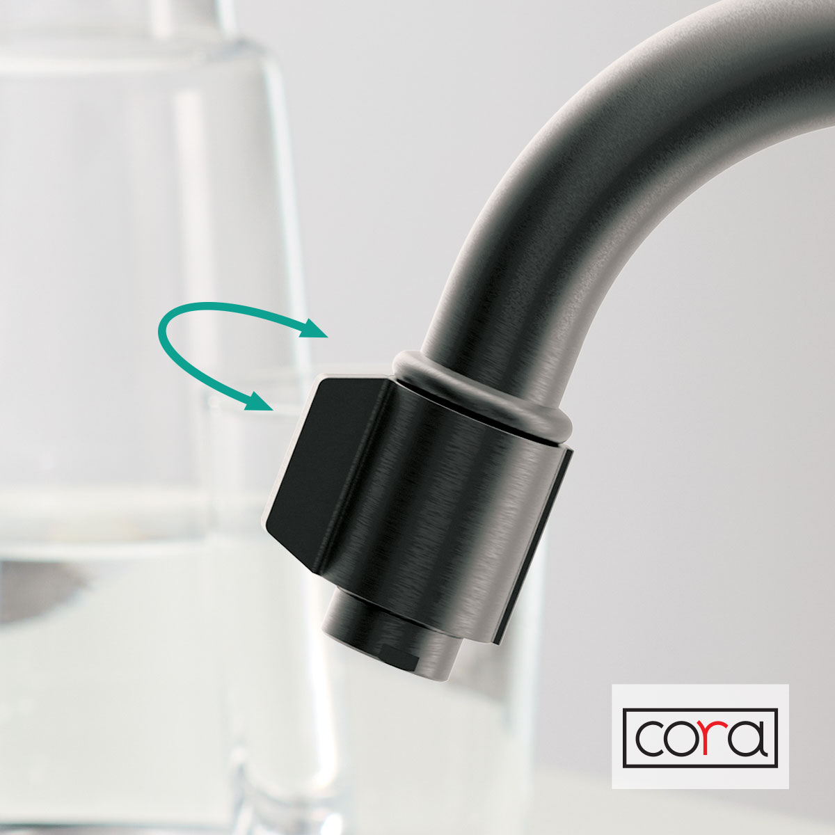ΡΟΥΞΟΥΝΙ ΦΙΛΤΡΟΥ (ΜΕ ΔΙΑΚΟΠΤΗ) CORA BLACK BRUSHED