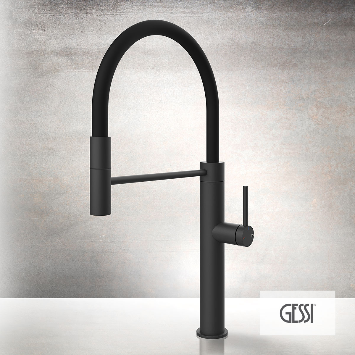 ΜΠΑΤ.ΝΕΡΟΧ.ΕΛΑΤΗΡΙΟΥ GESSI INOX316 BLACK MATT