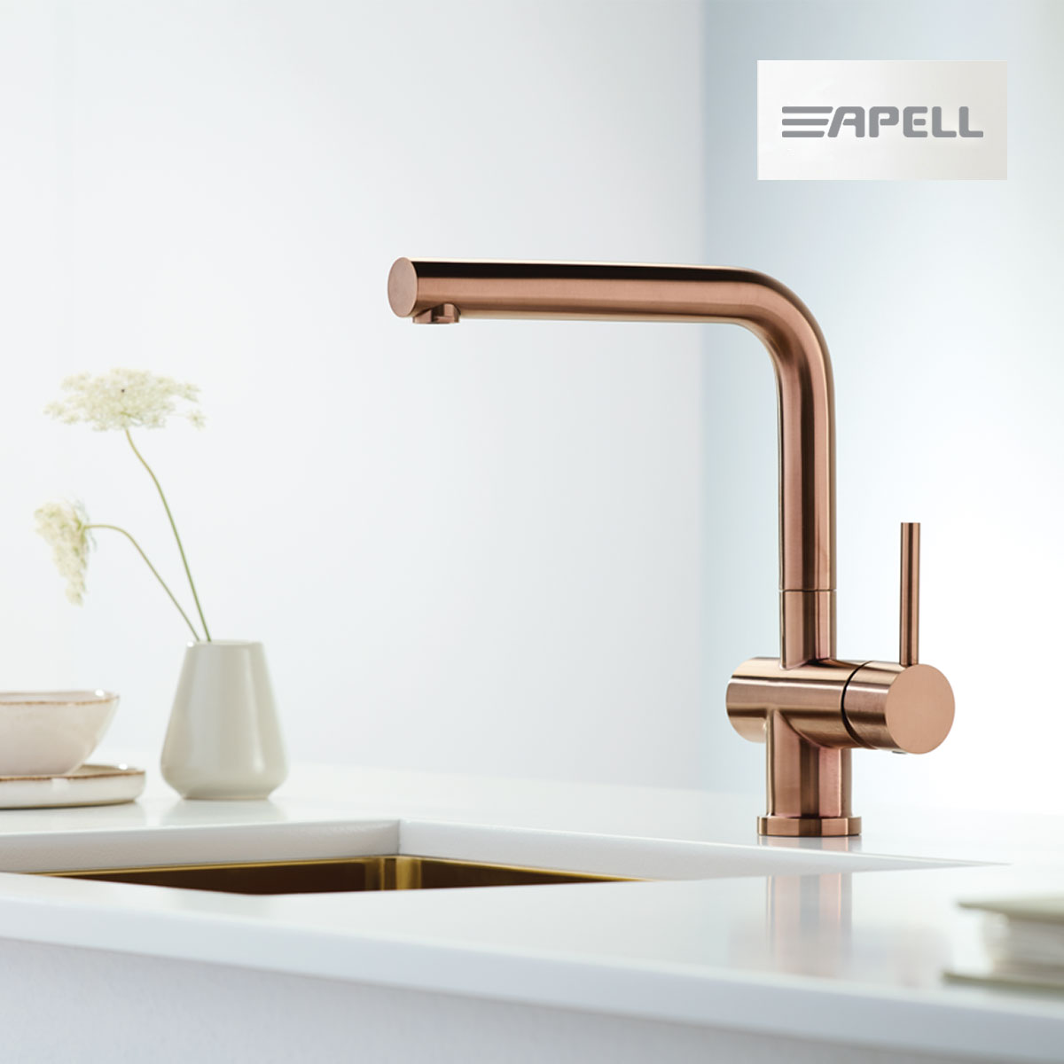ΜΠΑΤ.ΝΕΡΟΧ.APELL INOX PVD COPPER (RAME)