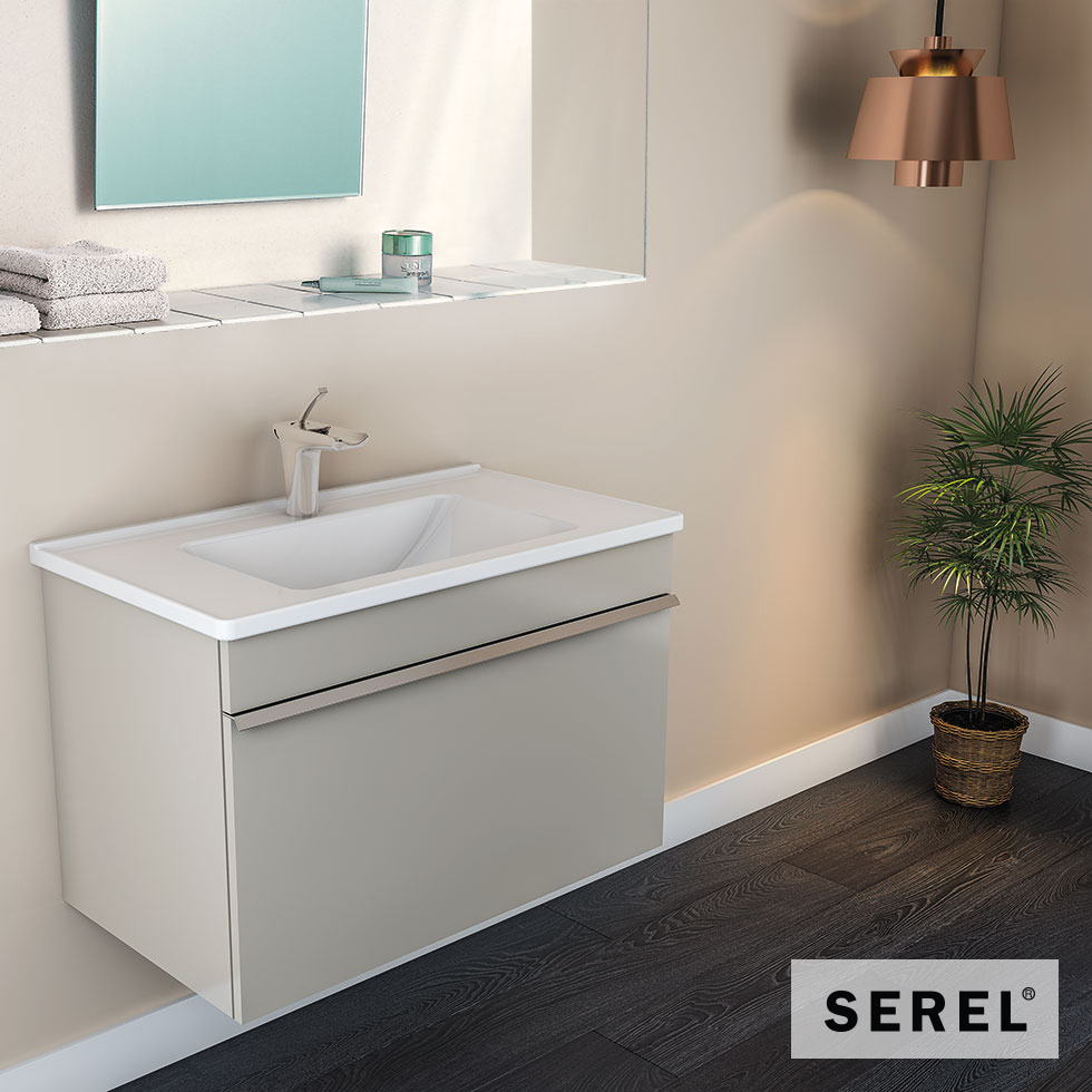 ΝΙΠΤΗΡΑΣ SLIM 100x46 (1 οπή) SEREL WHITE