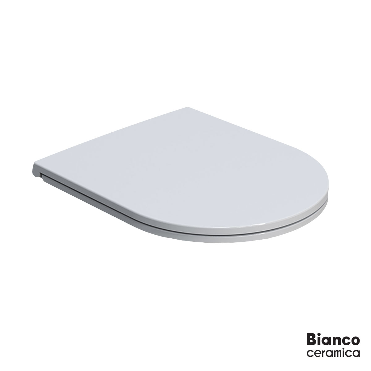 ΚΑΛ.ΛΕΚ.SLIM SOFT CLOSE BIANCO CERAMICA WHITE/CHR