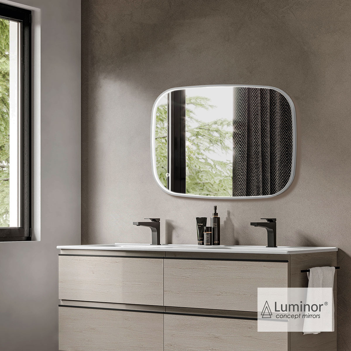ΚΑΘΡΕΦΤΗΣ FIZ 60x80 LUMINOR INOX BRUSHED