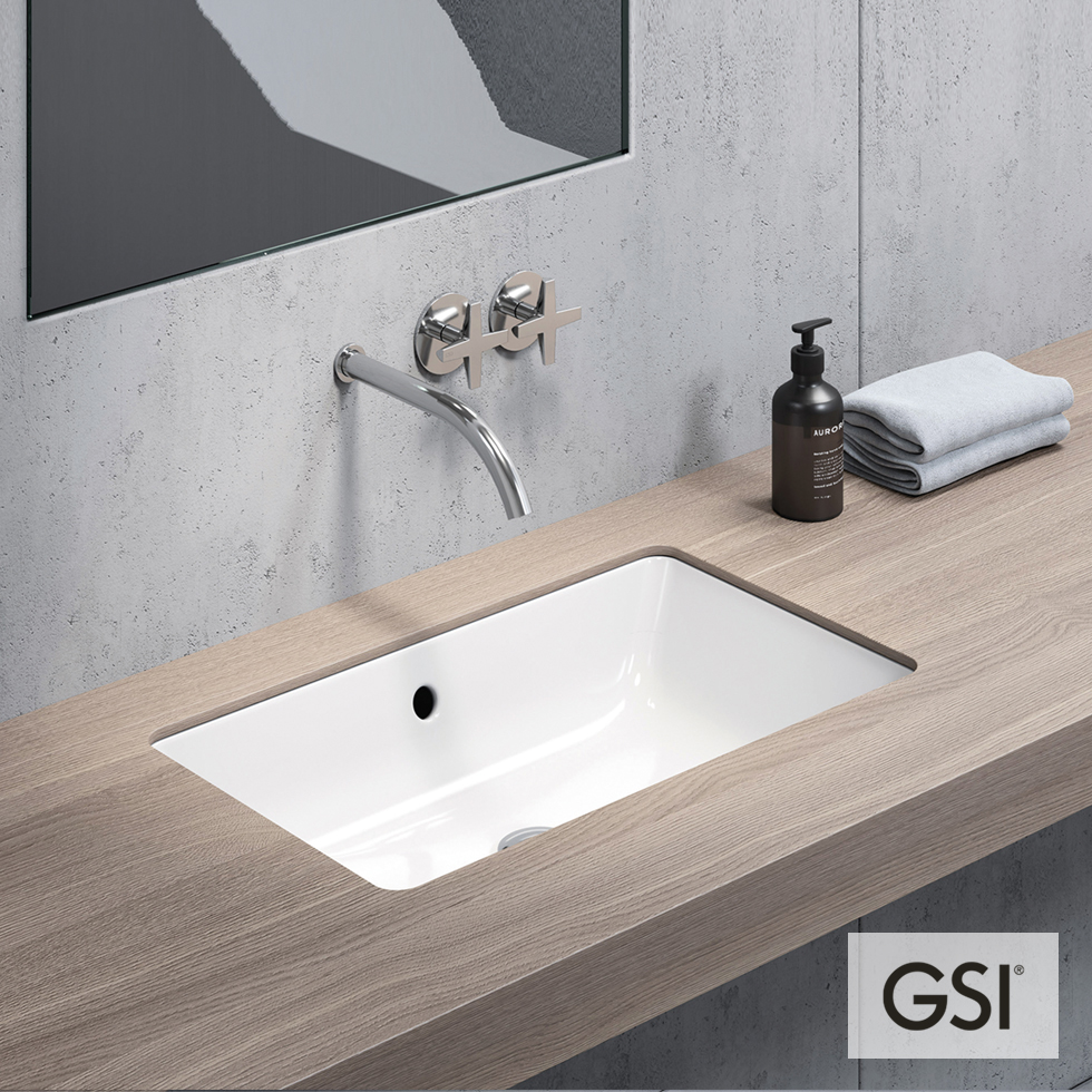 ΝΙΠΤΗΡΑΣ KUBE 60x37 ΥΠΟΕΝΘΕΤΟΣ (+FISSK) GSI WHITE
