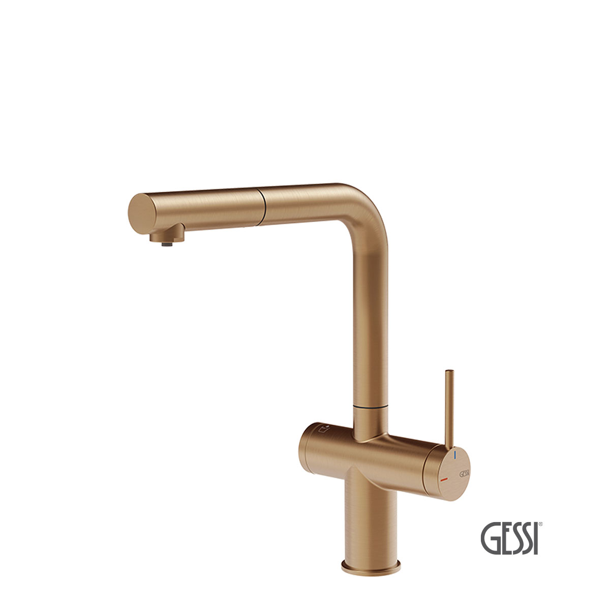 ΜΠΑΤ.ΝΕΡΟΧ. INEDITO GESSI WARM BRONZE BRUSHED PVD