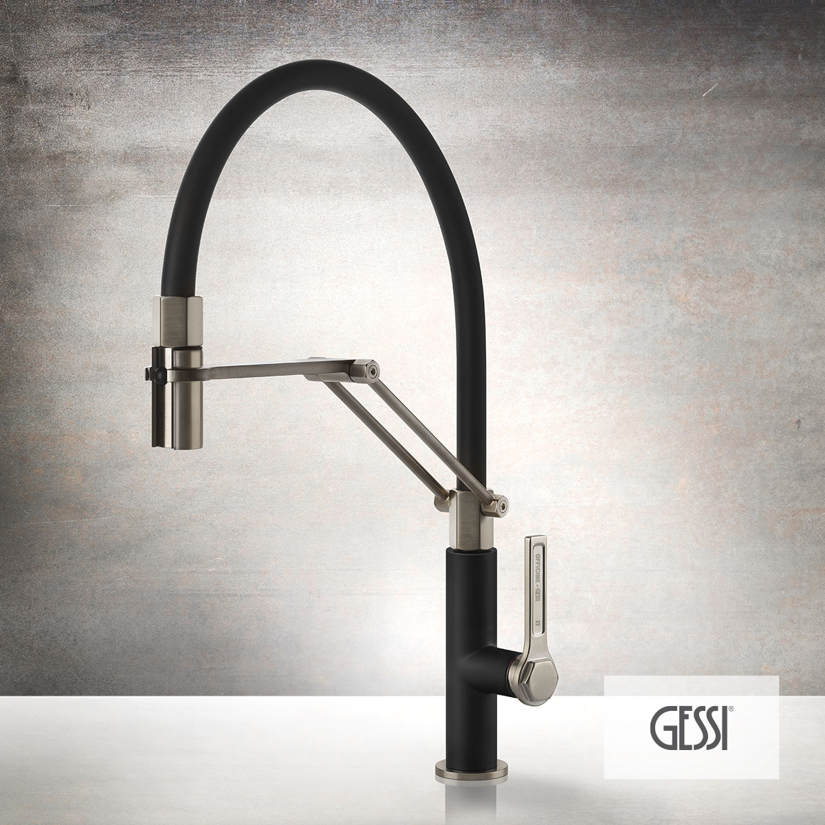 ΜΠΑΤ.ΝΕΡΟΧ.ΕΛΑΤΗΡΙΟΥ OFFICINE GESSI INOX/BLACK MATT