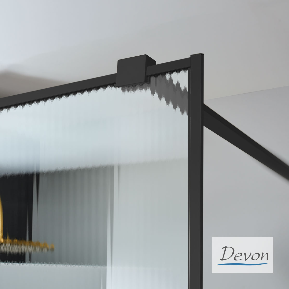 IWIS WALK-IN 97-99 H.200 FLUTED CLEAN-GLASS BLACK MATT