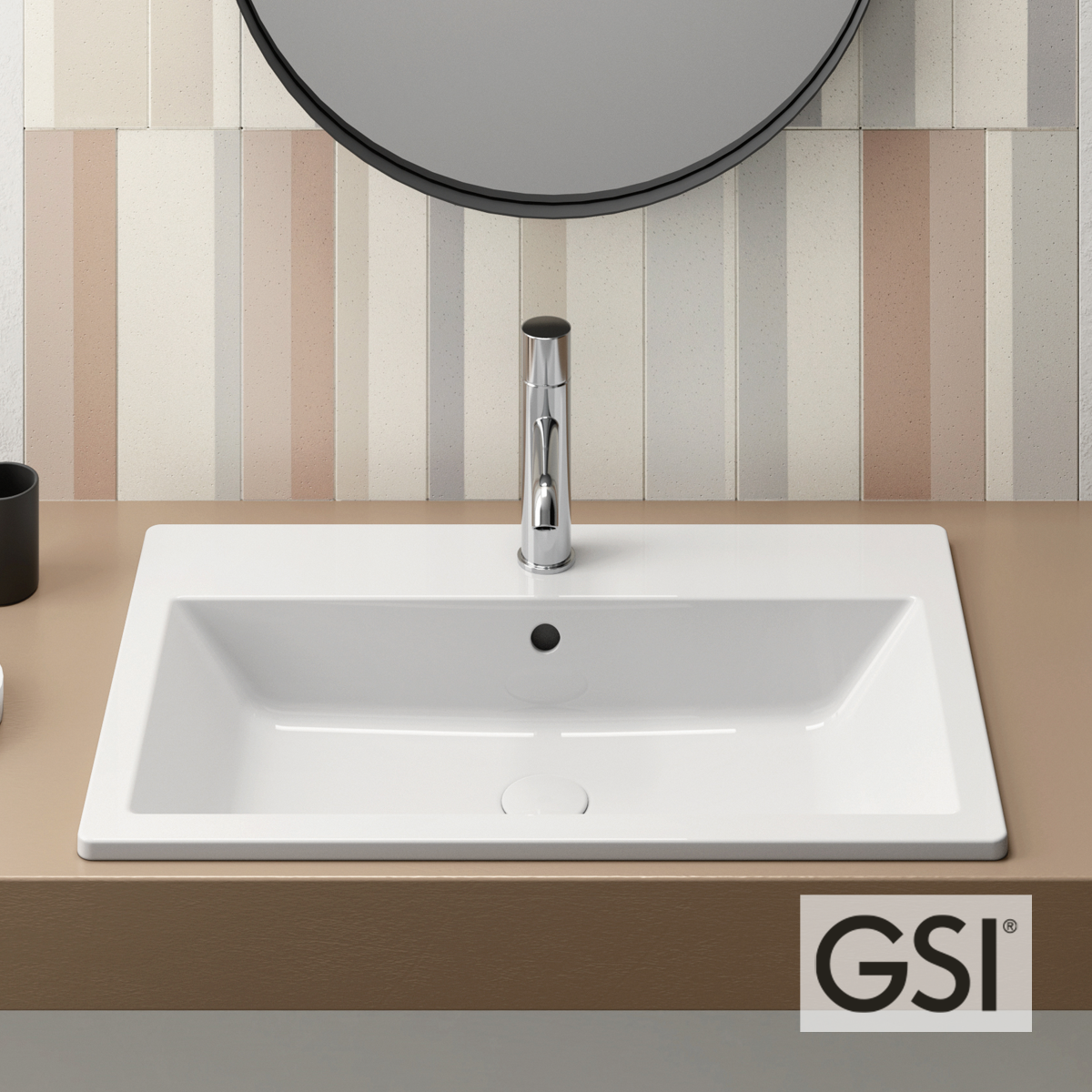 ΝΙΠΤΗΡΑΣ KUBE-X 58x40 (1 οπή) GSI WHITE