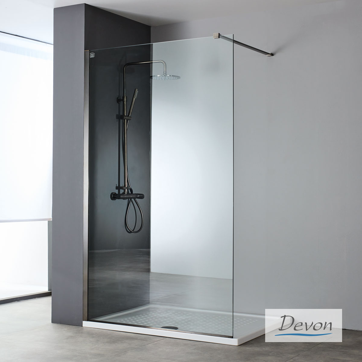 IWIS WALK-IN 96-98 H.220 DEVON CLEAN PVD AISI304 BLACK BRUSHED