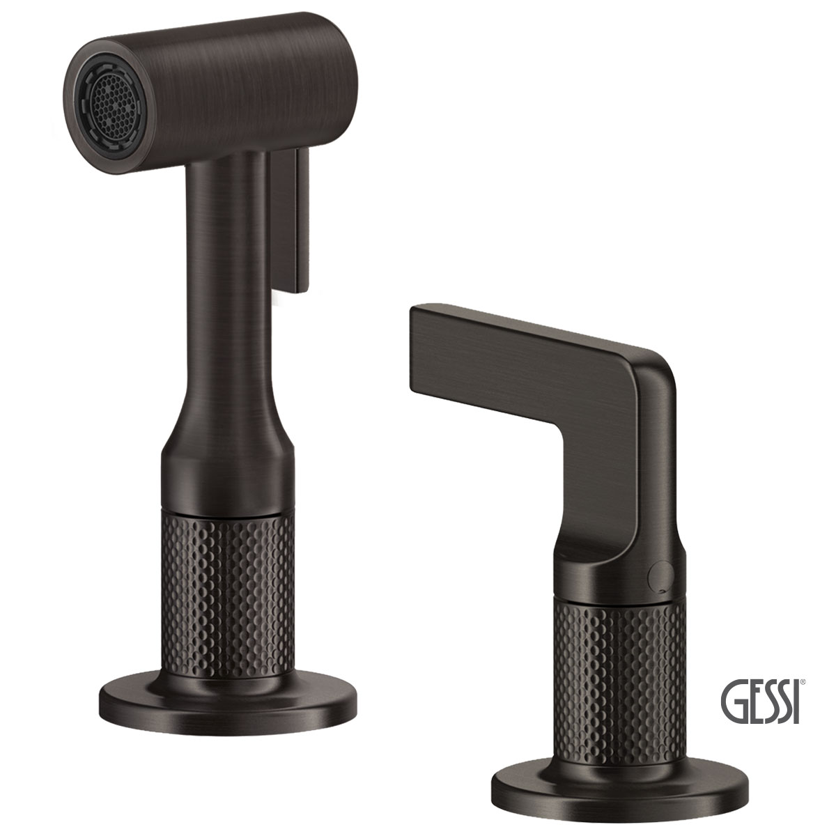 ΜΠΑΤ.ΝΕΡΟΧ. 4 ΟΠΩΝ INCISO GESSI BLACK METAL BRUSHED PVD