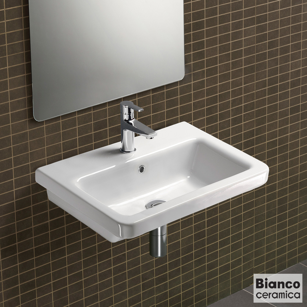 ΝΙΠΤΗΡΑΣ CITY 60x45 (1 οπή) BIANCO CERAMICA WHITE