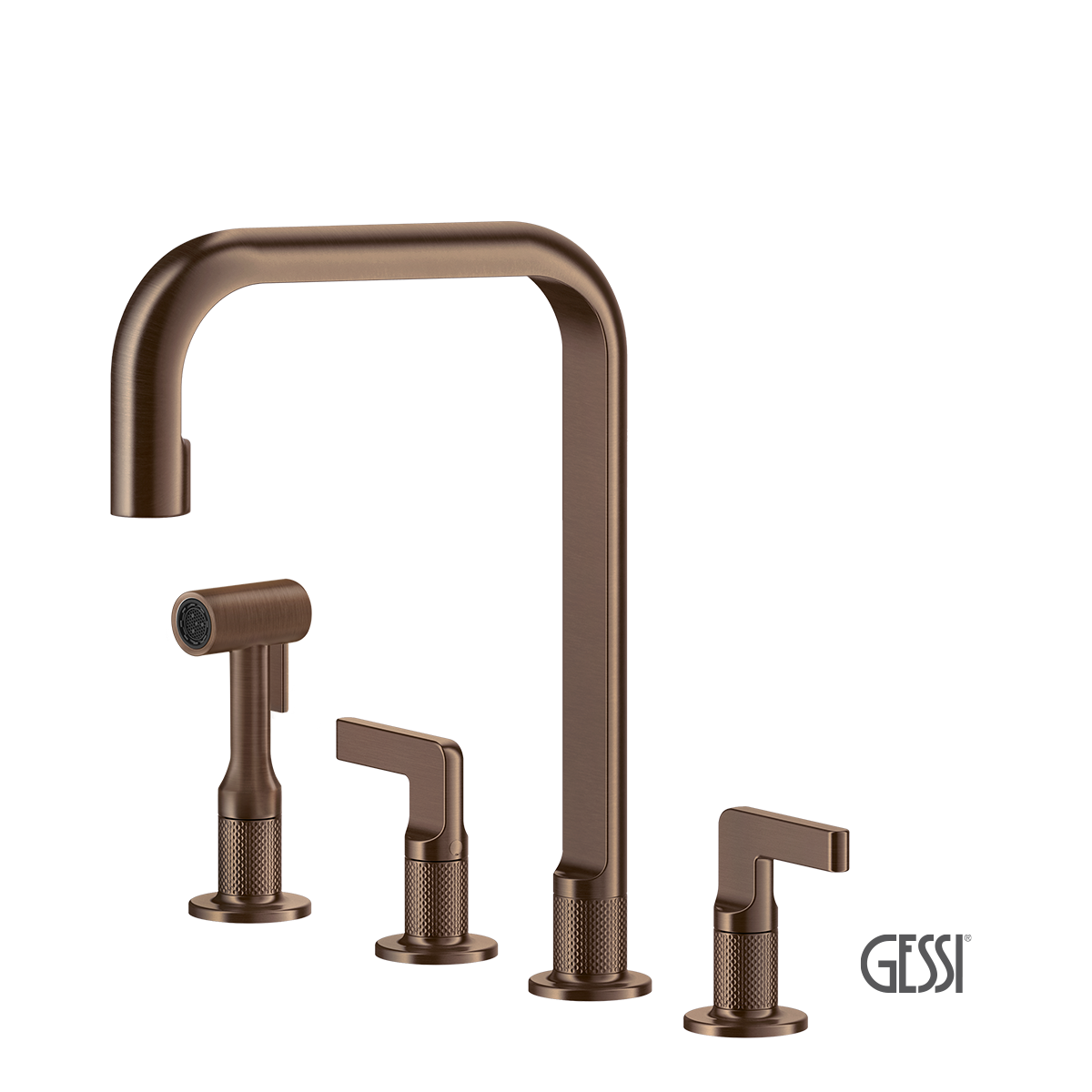 ΜΠΑΤ.ΝΕΡΟΧ. 4 ΟΠΩΝ INCISO GESSI COPPER BRUSHED