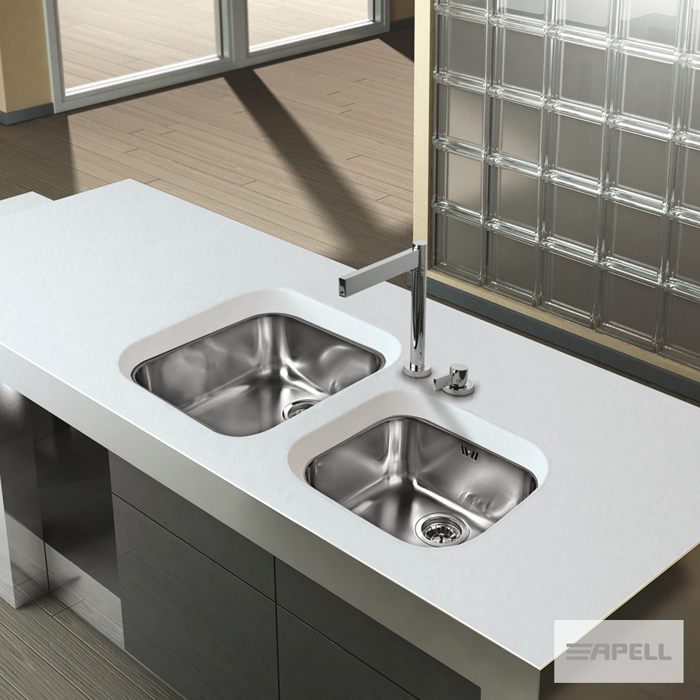 ΝΕΡΟΧΥΤΗΣ ΥΠΟΚ/ΝΟΣ FERRARA 47Χ42 APELL INOX ΛΕΙΟ