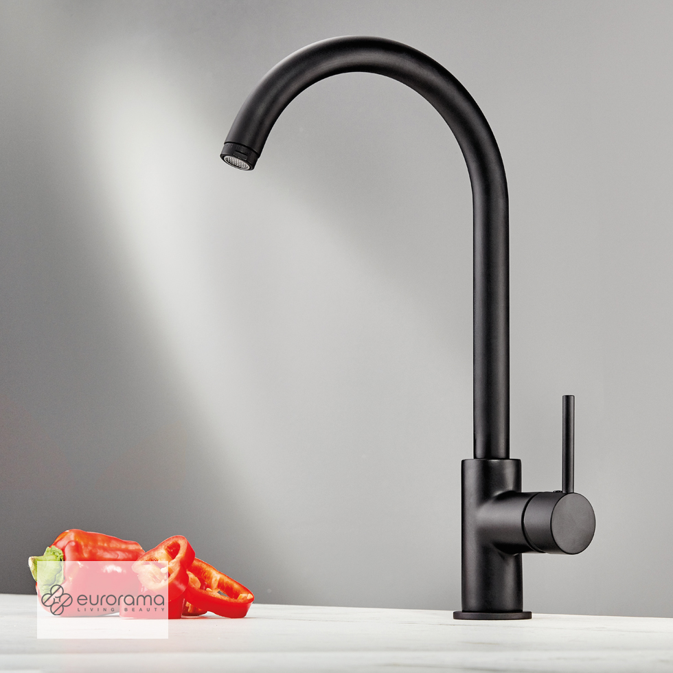 ΜΠΑΤ.ΝΕΡΟΧ. TONDA EURORAMA BLACK MATT