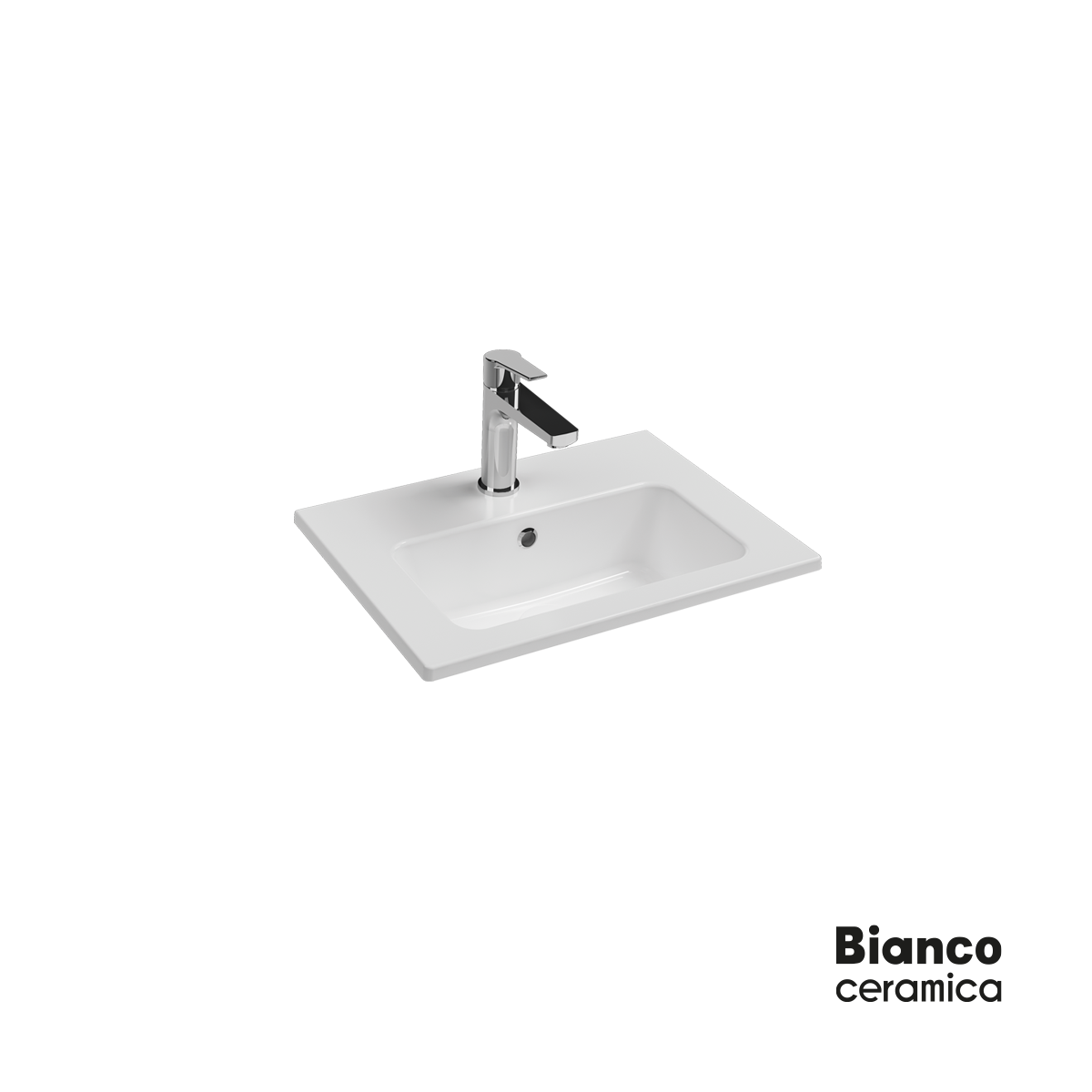 ΝΙΠΤΗΡΑΣ 50x36 (1 οπή) BIANCO CERAMICA WHITE