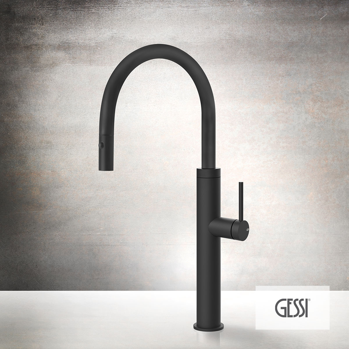 ΜΠΑΤ.ΝΕΡΟΧ. GESSI INOX316 BLACK MATT