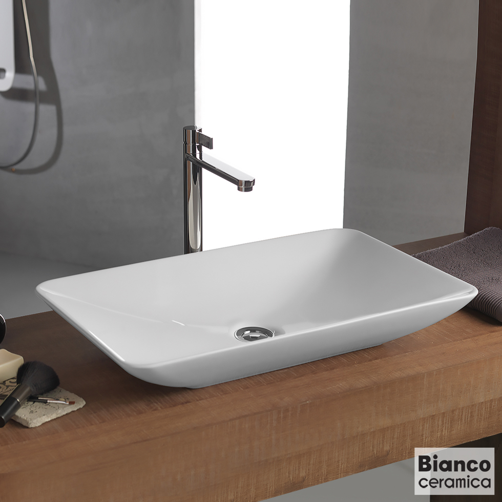 ΝΙΠΤΗΡΑΣ RIO 60x37,7 BIANCO CERAMICA WHITE