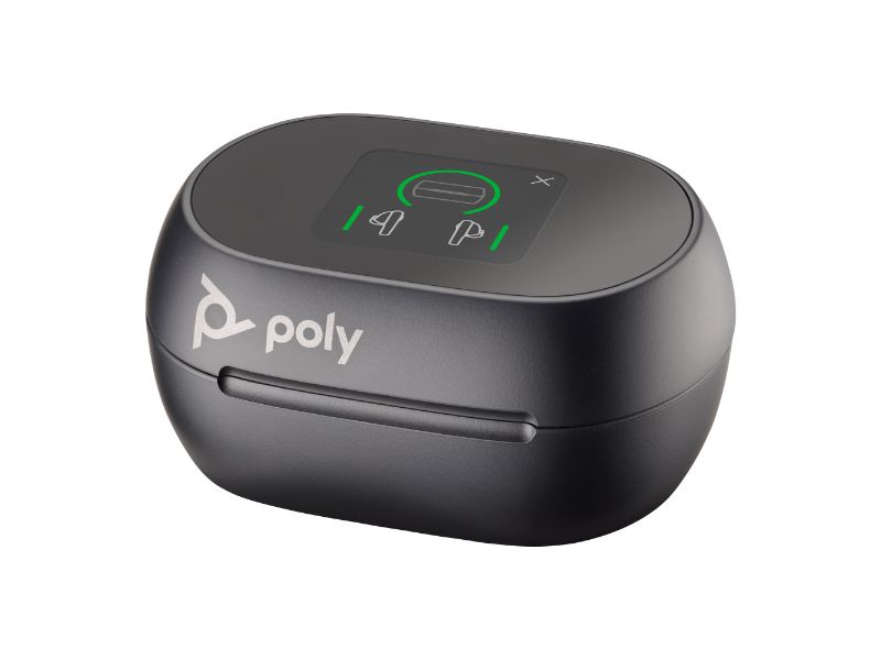 Poly Voyager Free 60+ UC M Carbon Black / BT700 USB-C Adapter + Touchscreen Charge Case - PN 7Y8H0AA