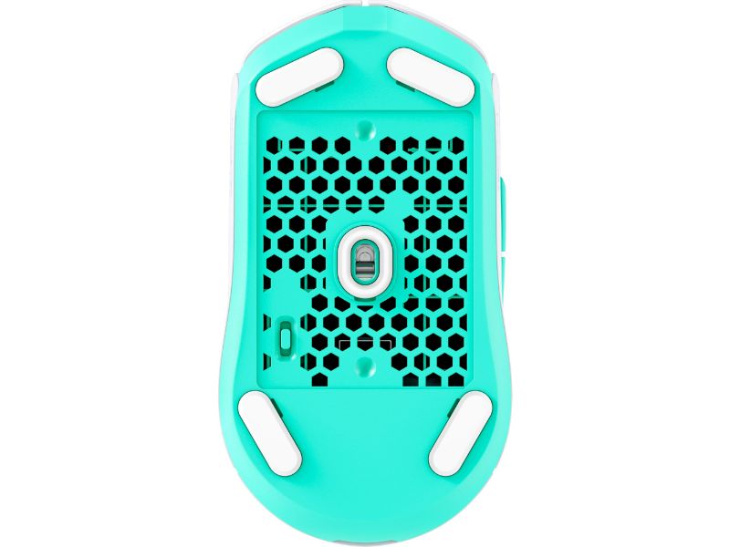 HyperX Pulsefire Haste 2 Core Wireless Gaming Mouse - White/Green/Purple - 8R2E7AA