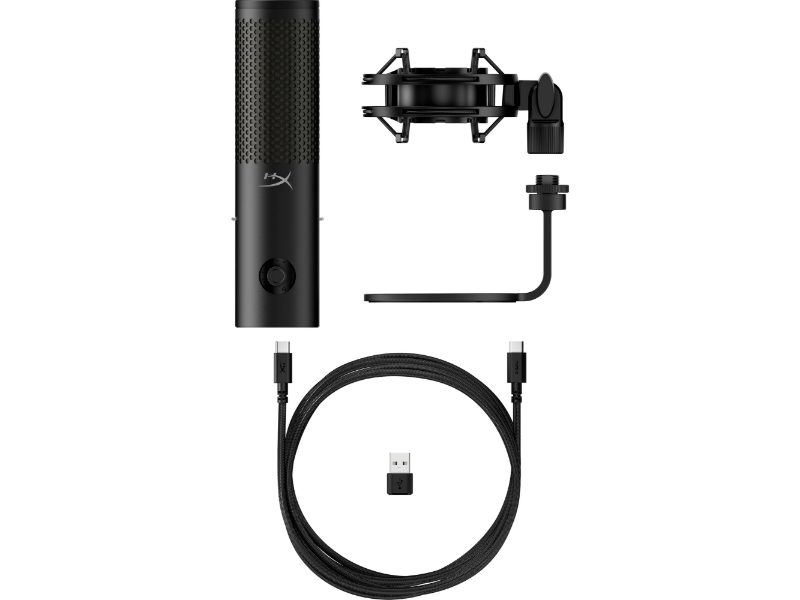 HyperX QuadCast 2 S USB Microphone - RGB Lighting - Black - 9A273AA