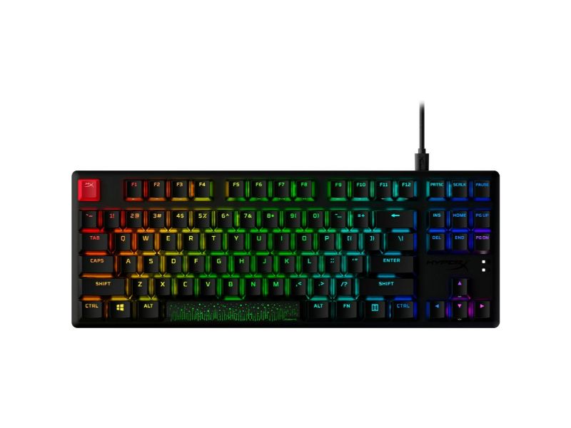 HyperX Alloy Origins Core PBT HX Red Mechanical Tenkeyless Gaming Keyboard (US Layout) - Black - 639N7AA